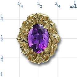 81030 Amethyst Bracelet Slide 